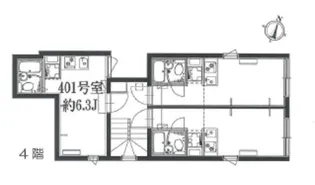 ゴールドレジデンシア三軒茶屋【4階】の間取り