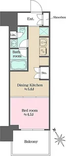 ウエリスアーバン水天宮前【3階】の間取り