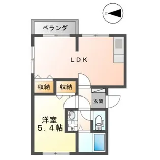 メゾン新山口II【4階】の間取り