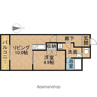 イーストコート【9階】の間取り