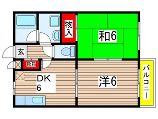 ボンヌ・メルツ【2階】の間取り