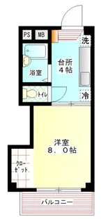 パークサイド山本【3階】の間取り
