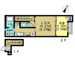 ヒルサイドコート【2階】の間取り