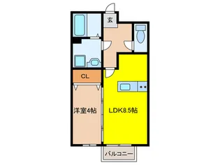 アネックスコートA棟【2階】の間取り