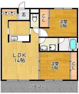 L・スタジオ【2階】の間取り