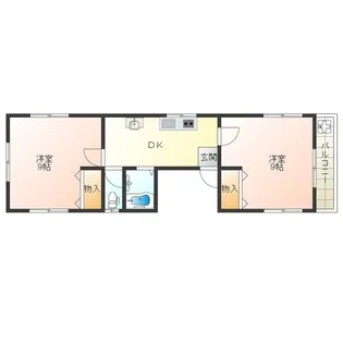 グレース(福島1丁目ビル)【5階】の間取り
