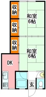 アンビシオン西本町【2階】の間取り