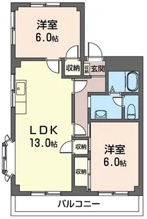 ウッディベル弐番館【2階】の間取り