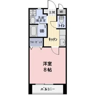 ラフィネ美里A【2階】の間取り