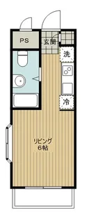 財盛マンション稲城【1階】の間取り