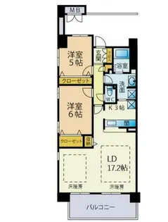メイツ品川シティコア【8階】の間取り