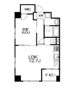 ユーノ新宿柏木【1階】の間取り