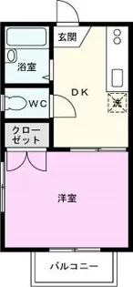 ラセーヌ川越【1階】の間取り