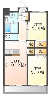 志布志中央マンション【3階】の間取り