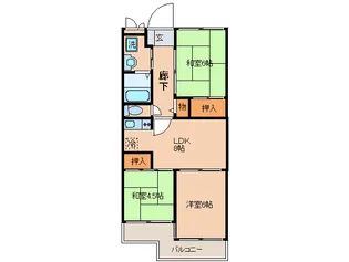旭シックス【6階】の間取り