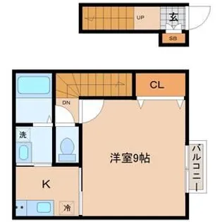 アスコット台原A棟【2階】の間取り