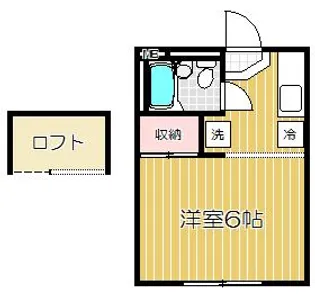 フローレス戸越【2階】の間取り