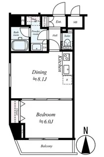 フェニックス武蔵関参番館【7階】の間取り