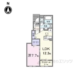 シルエーラセットB【1階】の間取り