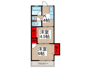 上原コ-ポ【3階】の間取り