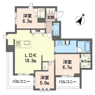 ケーズコート下目黒【4階】の間取り