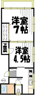 コーポゆたか【3階】の間取り