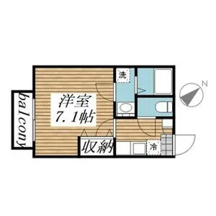 スターリングB【2階】の間取り