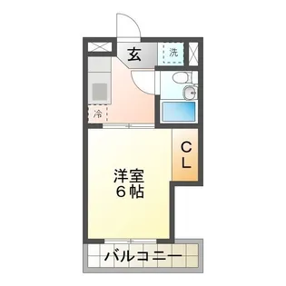 江戸橋マンションB【1階】の間取り
