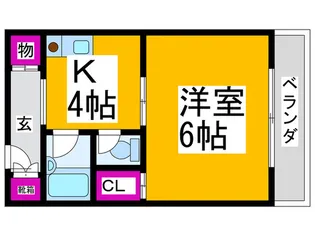 ボイスデムドン【1階】の間取り