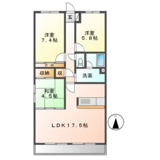 アリエル【3階】の間取り