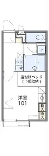 レオパレス栄華西III【1階】の間取り
