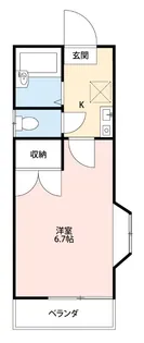 ハッピーハイツ【1階】の間取り
