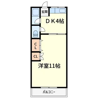 ボナールWEST(ボナール・ウエスト)【1階】の間取り