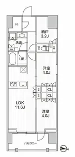 シーズンフラッツ押上フィオーレ【4階】の間取り