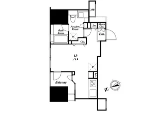 朝日マンション五反田【6階】の間取り