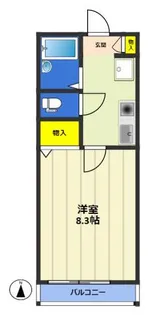 メゾン・ド・タイゼン【1階】の間取り