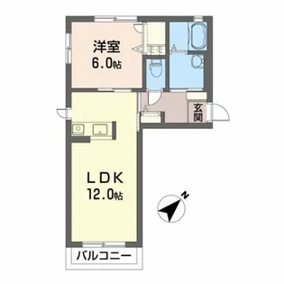 サウスベルク【1階】の間取り