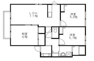 ディアスフロール【2階】の間取り