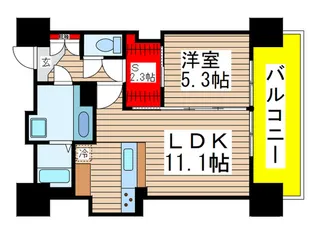 ガレット【8階】の間取り
