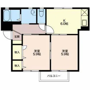 レジデンシャル A【2階】の間取り