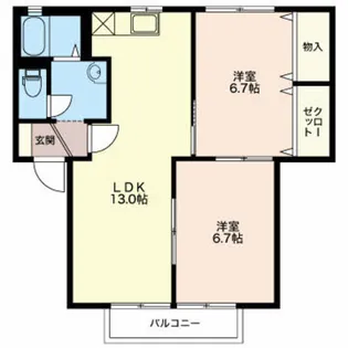 プレジオ【2階】の間取り
