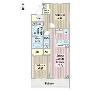 ルノール【3階】の間取り