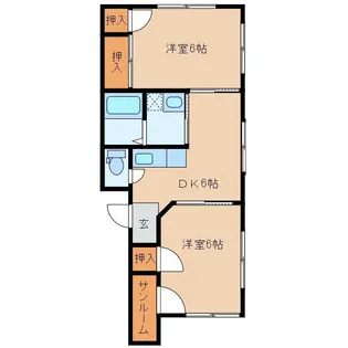 メゾンS【2階】の間取り