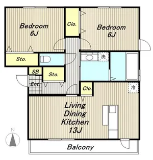 ブリージン【2階】の間取り