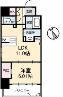 ヴィラシオン大手町【4階】の間取り