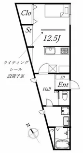 appartement 3【1階】の間取り