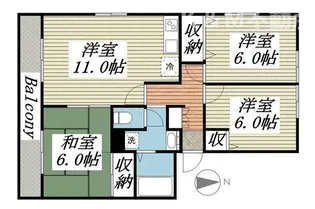 フレマリール柏【2階】の間取り