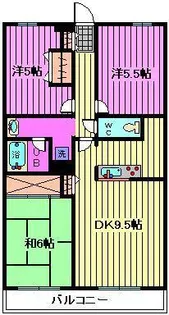 PARK TERRACE 浦和(パークテラス浦和)【1階】の間取り