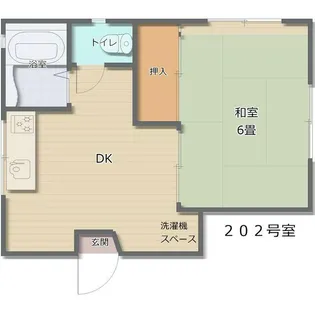 矢留荘【2階】の間取り
