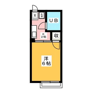 シティハイム松楽【2階】の間取り